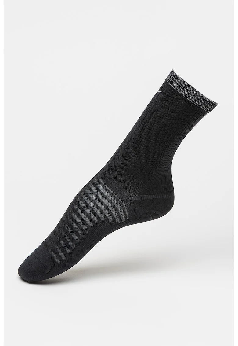 Sosete unisex pentru alergare Spark, Negru stins