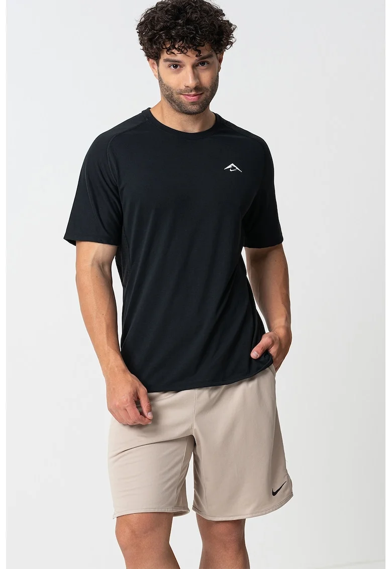 Tricou pentru alergare Trail Solar Chase, Negru