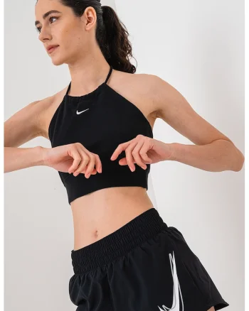 Top crop halter, Negru