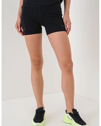 Pantaloni scurti cu talie inalta pentru alergare Swift, Negru