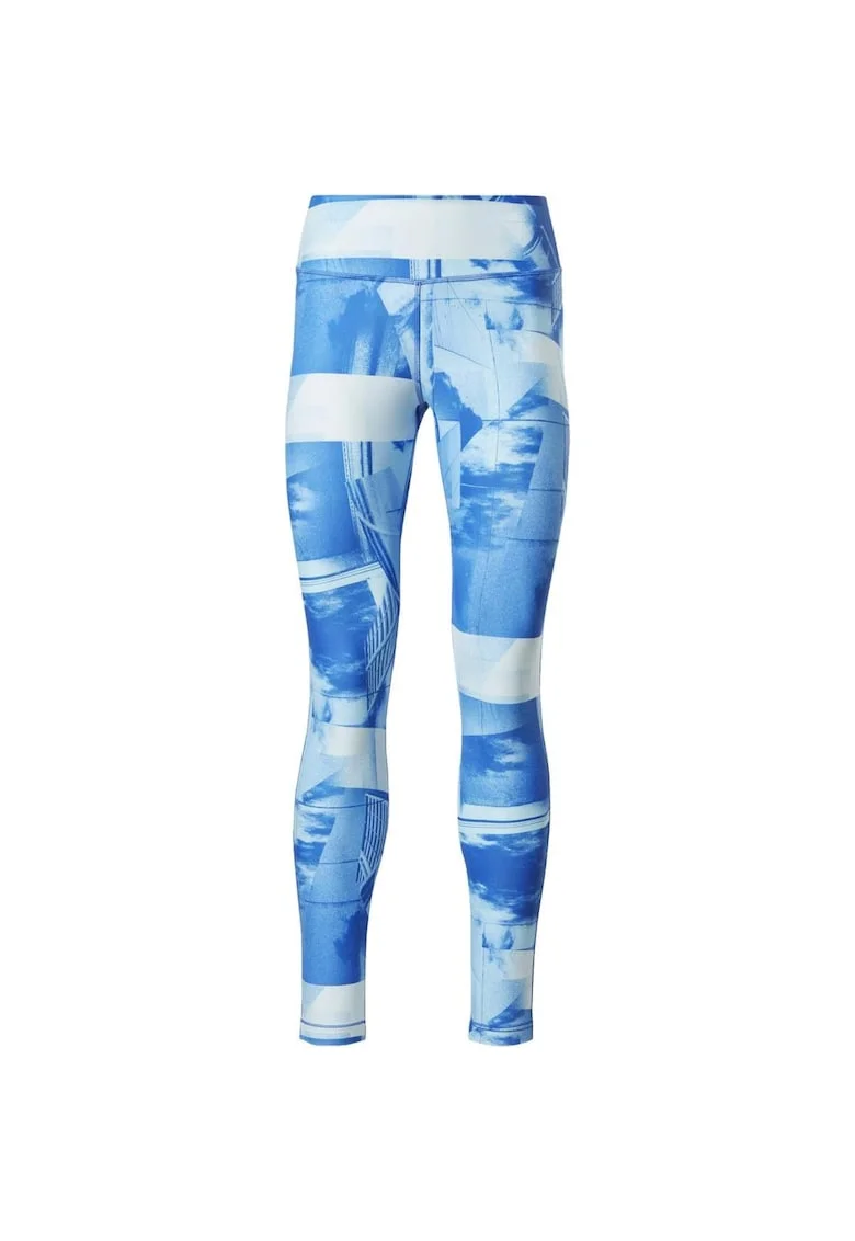 Colanti fitness cu imprimeu abstract,