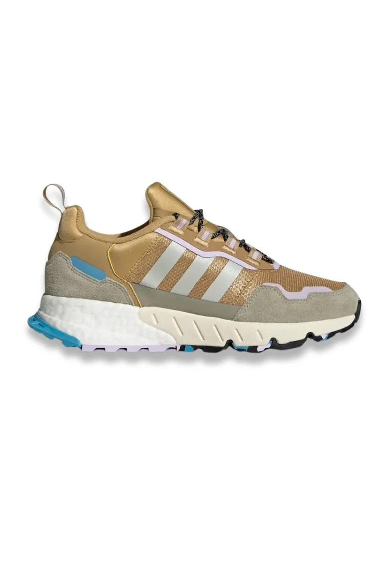 Pantofi sport  ZX 1K Boost Seasonality, maro, material textil si piele naturala, set de pantofi