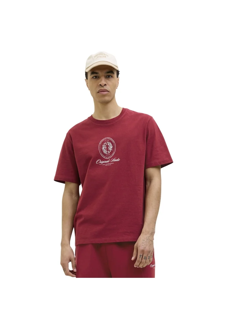 Tricou JACK &JONES Dia Graphic Front 47090, Rosu