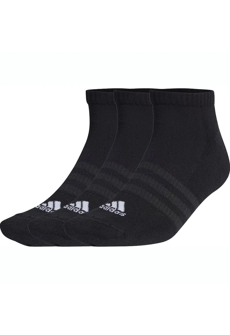 Set 3 perechi sosete  Cushioned Low-Cut, Negru