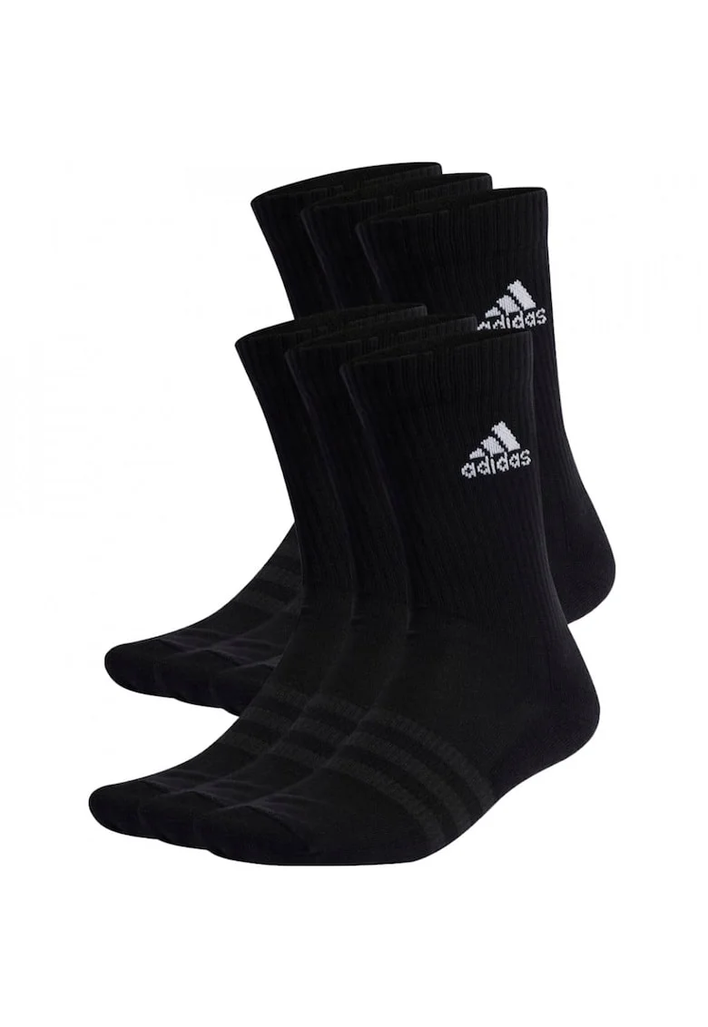Set 6 perechi sosete  Cushioned Crew, negru,