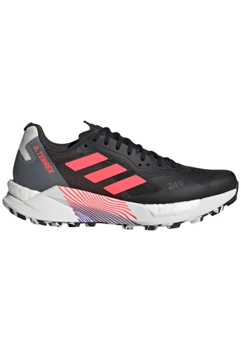 Pantofi sport dama  Terrex Agravic Ultra, sintetic/textil, pentru alergare/antrenament, negru/roz