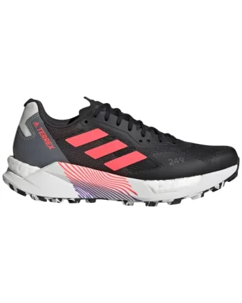 Pantofi sport dama  Terrex Agravic Ultra, sintetic/textil, pentru alergare/antrenament, negru/roz