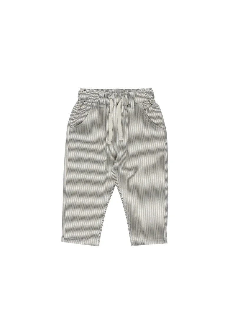 Pantaloni eleganti cu elastic in talie  - Holiday Time, cu dungi Bej, pentru baietei, Bej