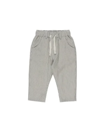 Pantaloni eleganti cu elastic in talie  - Holiday Time, cu dungi Bej, pentru baietei, Bej