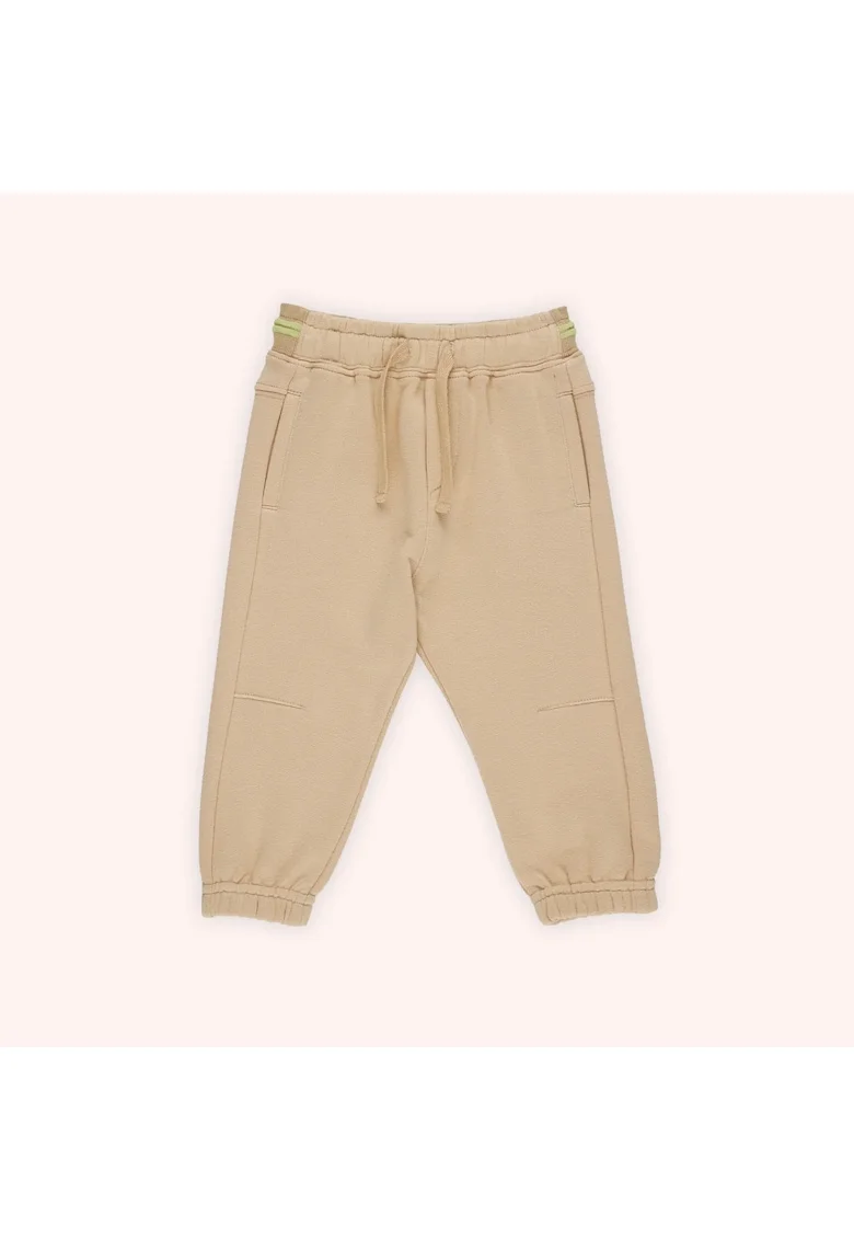 Pantaloni de trening cu elastic in talie,  - Botanic Garden, Bej, pentru baieti, Bej