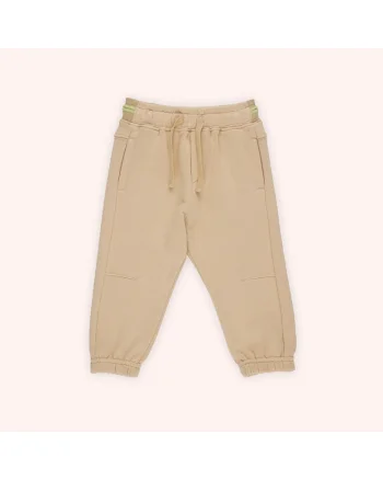 Pantaloni de trening cu elastic in talie,  - Botanic Garden, Bej, pentru baieti, Bej