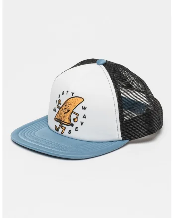 Sapca trucker cu imprimeu logo Romper, Alb/Negru/Albastru
