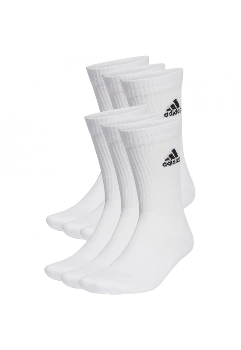 Set 6 perechi sosete  Cushioned Crew, alb,