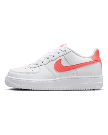 Pantofi sport,  Air Force 1 (Gs), Piele naturala, Alb, Alb