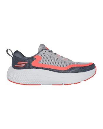 Pantofi sport cu logo Go Run Supersonic Max, Gri/Roz somon