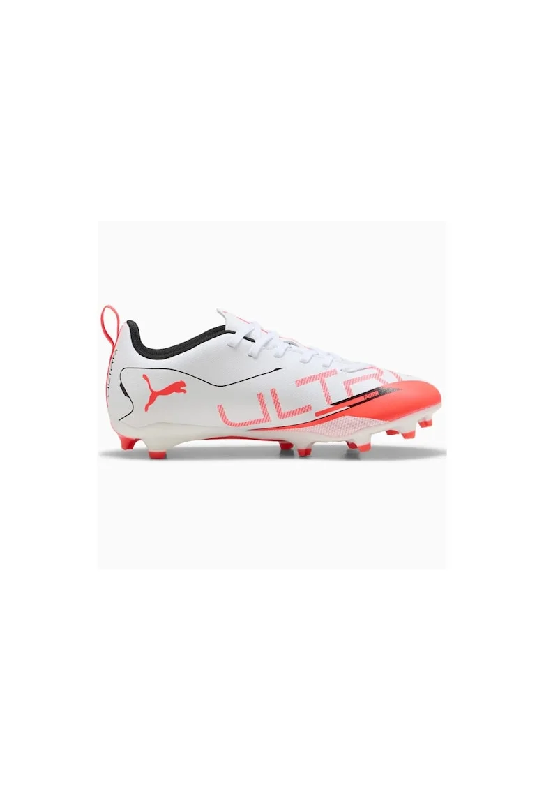 Pantofi sport copii  Ultra 5 Play, portocaliu-alb, sintetic, pentru fotbal