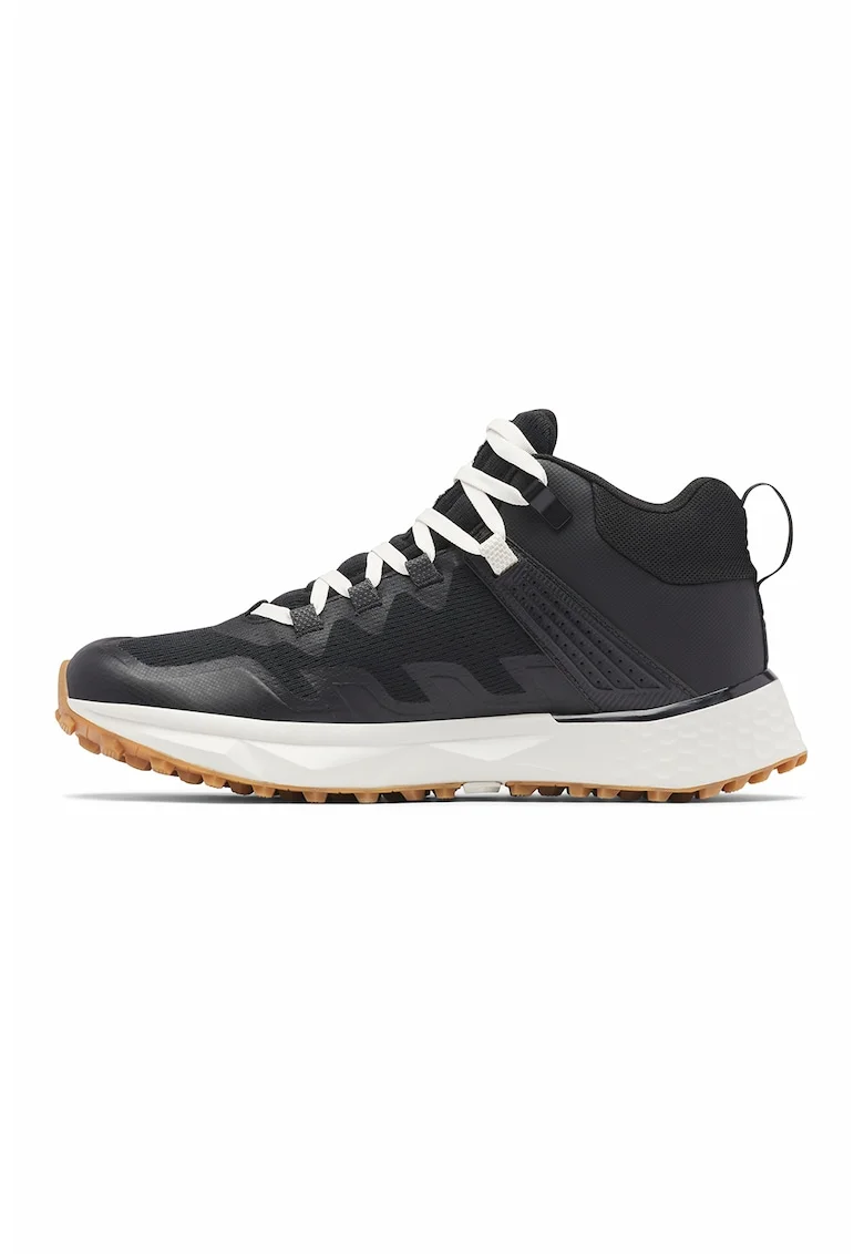 Pantofi impermeabili mid-cut pentru drumetii Facet 75, Negru