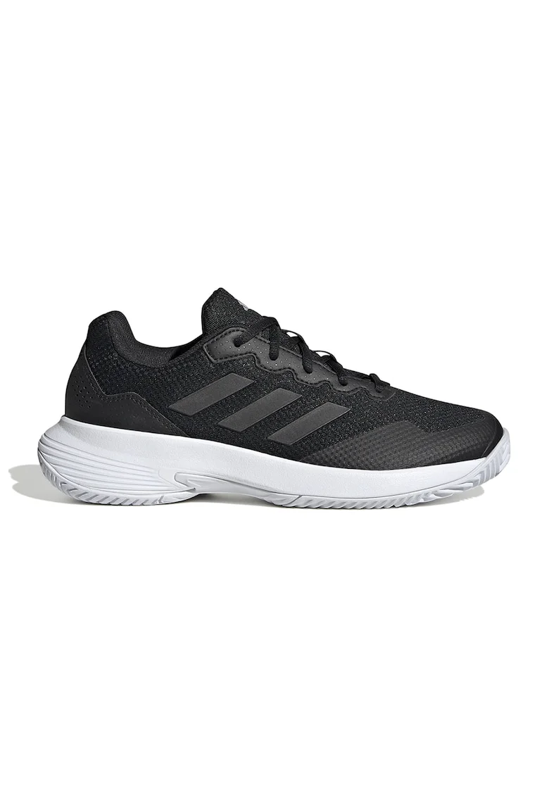 Pantofi de plasa cu insertii de material sintetic pentru tenis Gamecourt 2, Negru