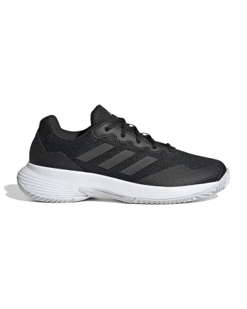 Pantofi de plasa cu insertii de material sintetic pentru tenis Gamecourt 2, Negru