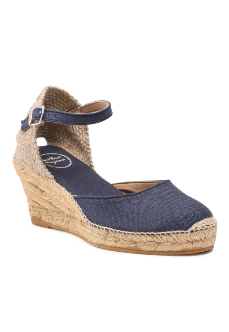 Espadrile dama,  300193525, Albastru, Textil,