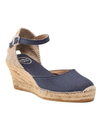 Espadrile dama,  300193525, Albastru, Textil,