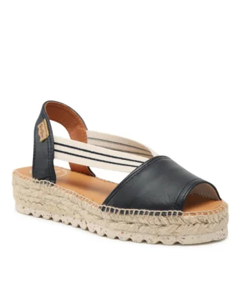 Espadrile dama,  302774487, Albastru, Piele naturala,