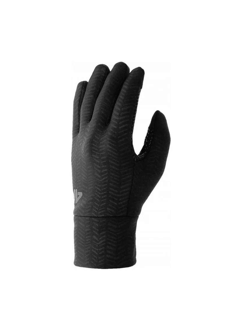 Manusi iarna sport,  Poliester, Negru,