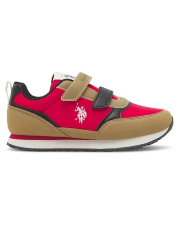 Pantofi sport copii, US POLO ASSN, 590559, Textil, Multicolor,