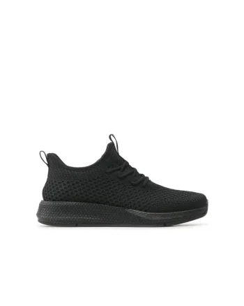Pantofi sport dama,  590486, Textil, Negru,