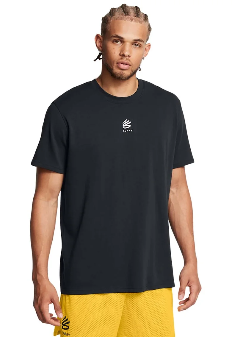 Tricou pentru baschet Curry, Negru
