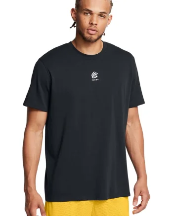 Tricou pentru baschet Curry, Negru
