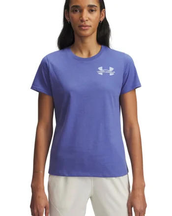 Tricou cu logo pentru fitness, Albastru indigo