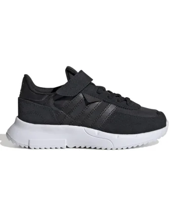 Pantofi sport copii,  Retropy F2 CF EL C, piele intoarsa/textil, negru