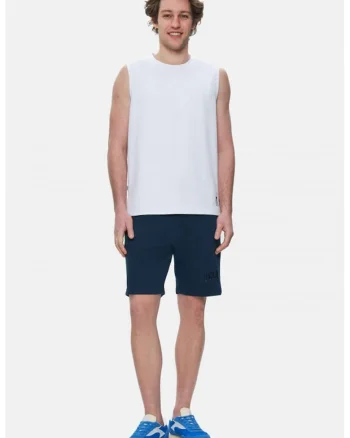 Tricou fara maneci cu decolteu la baza gatului Bodhi, Alb optic