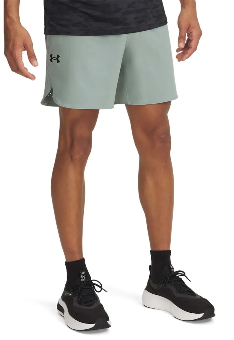 Pantaloni scurti pentru antrenament Vanish Elite, Negru/Verde pal