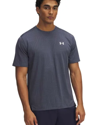 Tricou pentru fitness Tech™ Vent Geotessa, Gri carbune