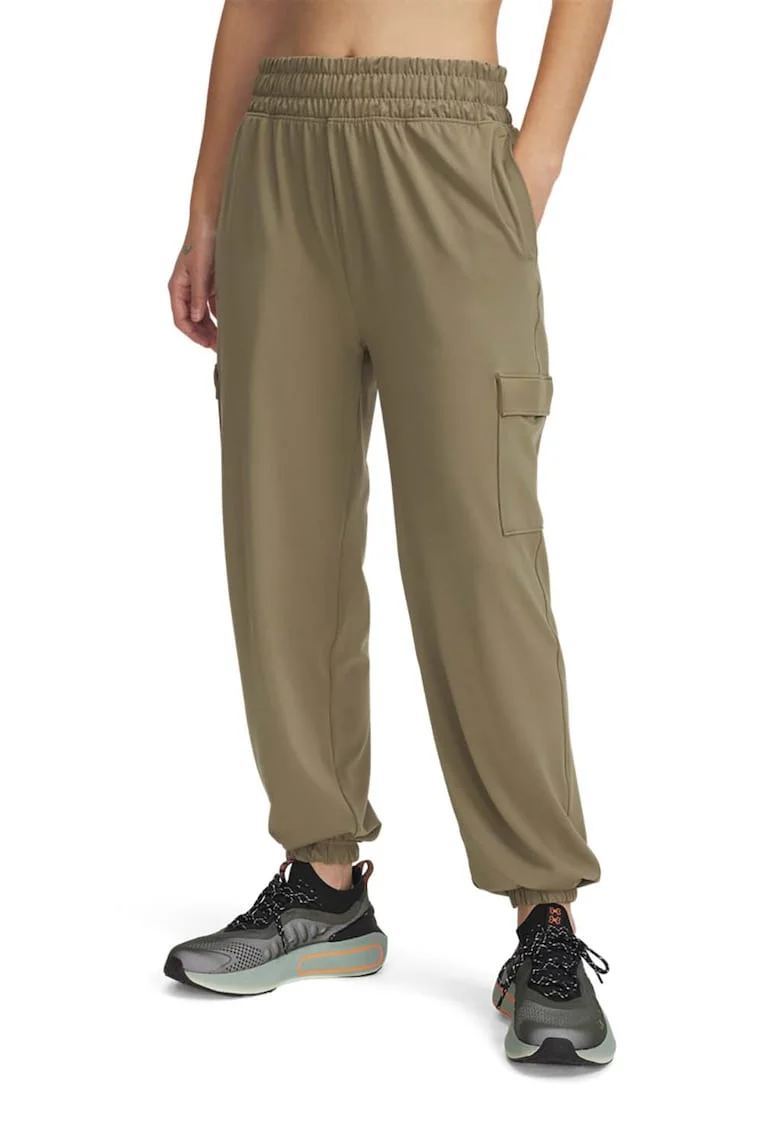 Pantaloni cargo relaxed fit pentru antrenament Meridian, Kaki