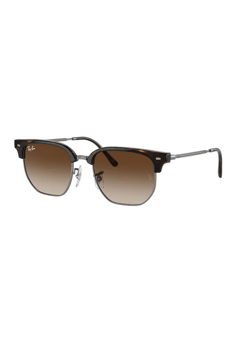 Ochelari de soare clubmaster, Maro/Argintiu