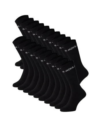 Set de sosete lungi cu logo - 10 perechi, Negru