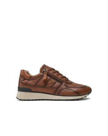 Pantofi sport dama,  304314, Piele naturala, Maro,