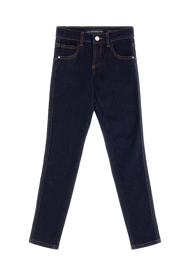Blugi skinny cu talie joasa, Albastru ultramarin