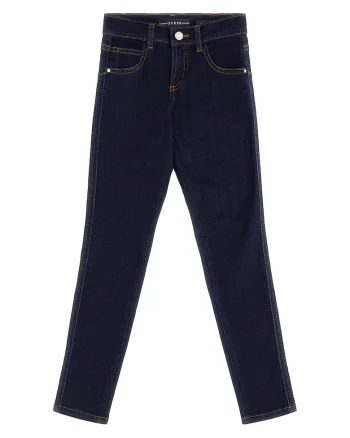 Blugi skinny cu talie joasa, Albastru ultramarin