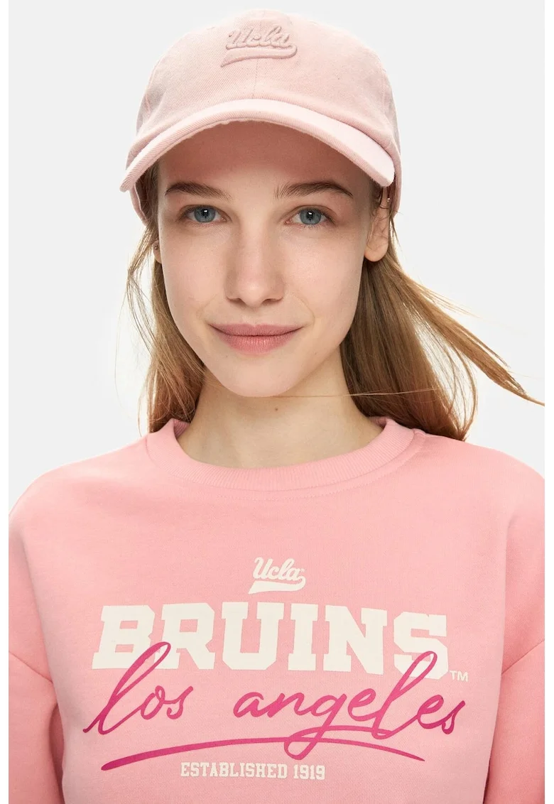 Sapca cu broderie logo unisex Fortuno, Roz