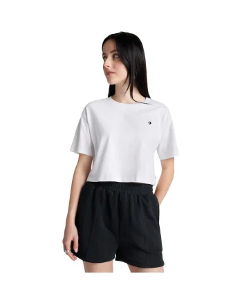 Tricou  Sporty Boxy, Alb
