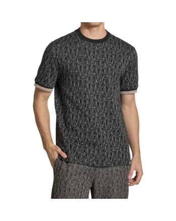Tricou  EA7 Train Graphic Jacquard 40751, Negru