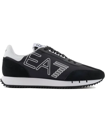 Pantofi sport  EA7 Black & White Vintage 40634, Alb/Negru