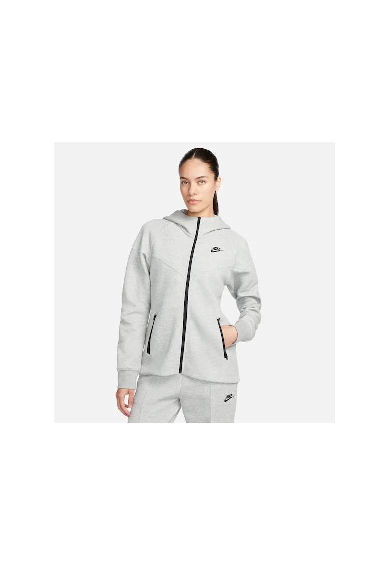 Bluza sport,  W Nsw Tech Fleece Wr Fz Hdy Heather Grey/Black,