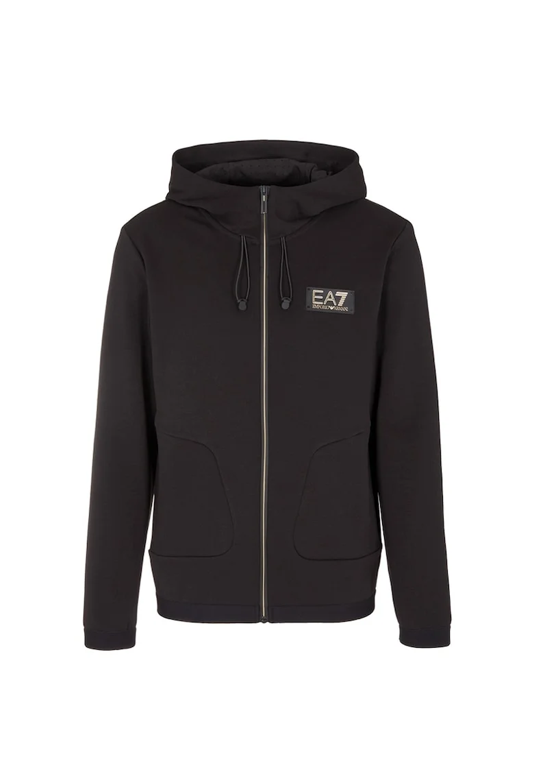 Bluza  pentru Barbati, M Hoodie Fz Copl, 3RPM30-PJFAZ-1200, Negru, Negru