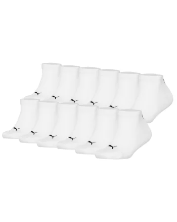 Set de sosete scurte cu logo - 12 perechi, Alb