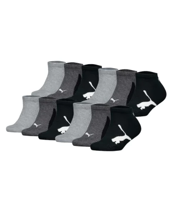 Set de sosete din amestec de bumbac - 12 perechi, Negru/Gri